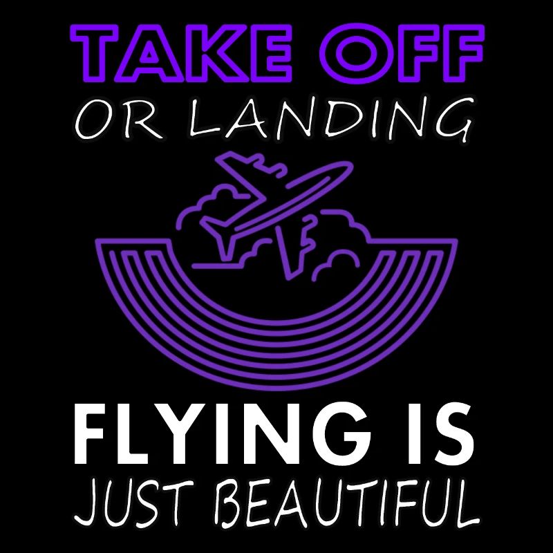 flying is beautiful runway airplane gift idea