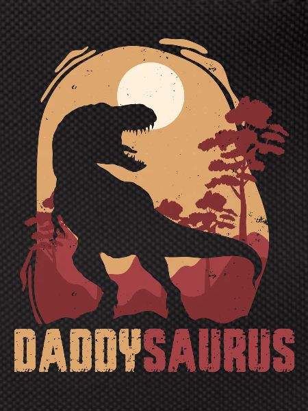 Daddysaurus Sunset Silhouette