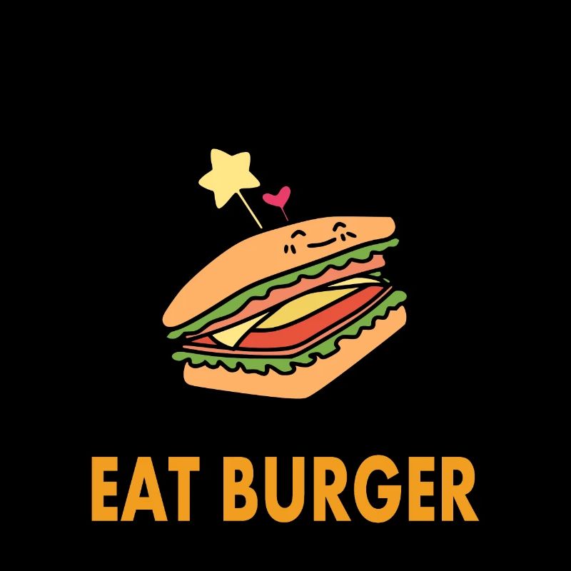 Les hamburgers de restauration rapide mangent une idée cadeau de hamburger