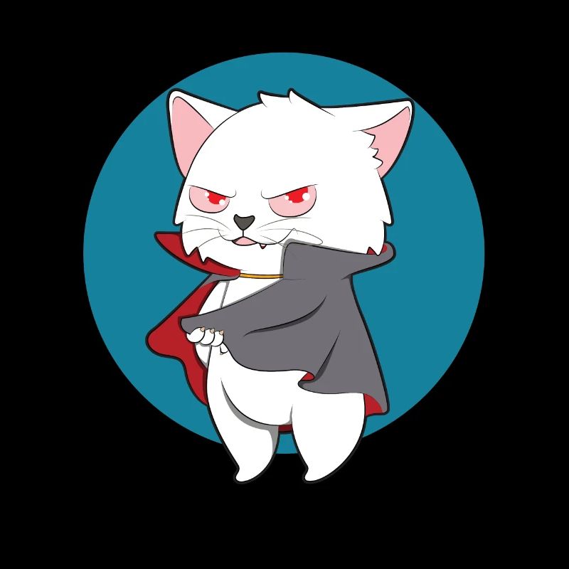 VAMPIRE CAT Halloween Vampir Horror Monster