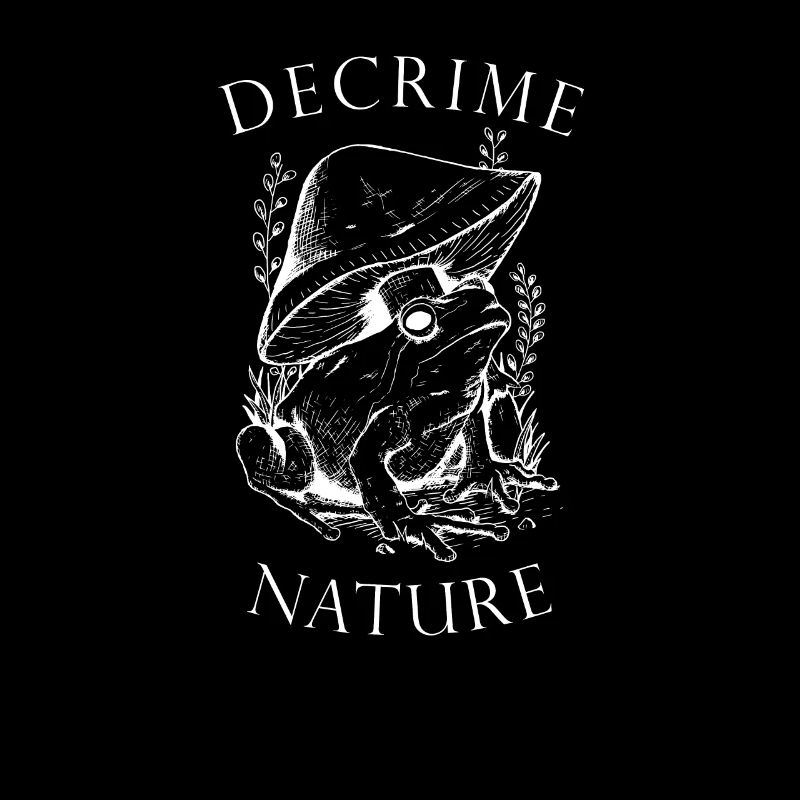 Decrime Nature Colorful Magic Mushroom Frog