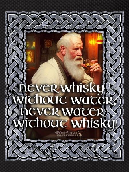 Never water without whisky