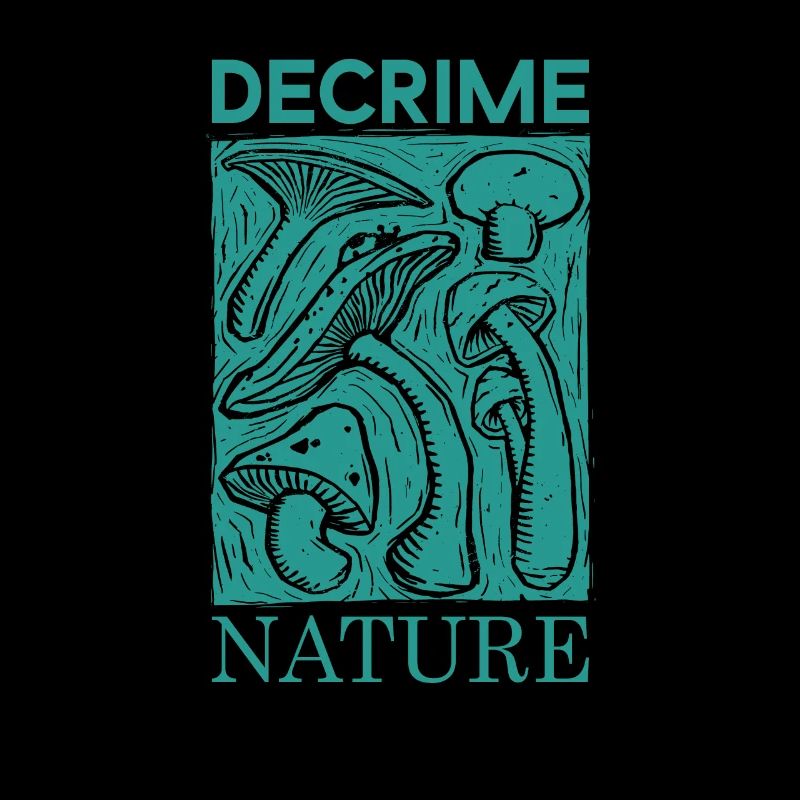 Decrime Nature Stylish Mushroom Print
