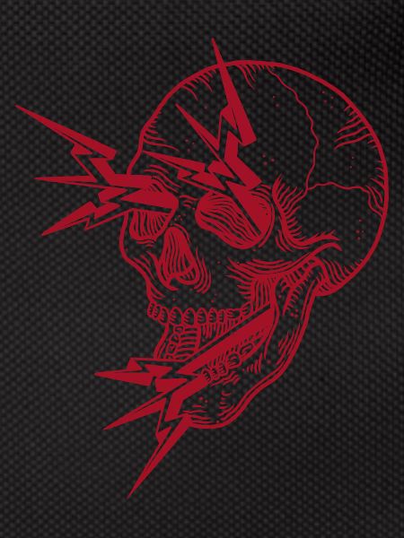 Skull flash red