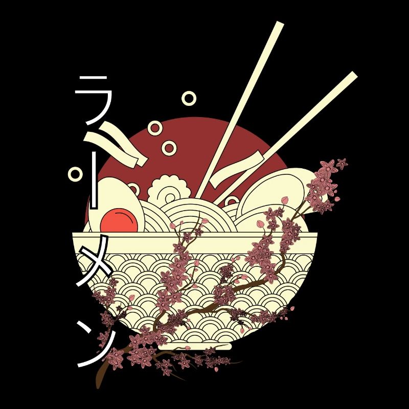 Idée cadeau de conception de nouilles Ramen japonaises