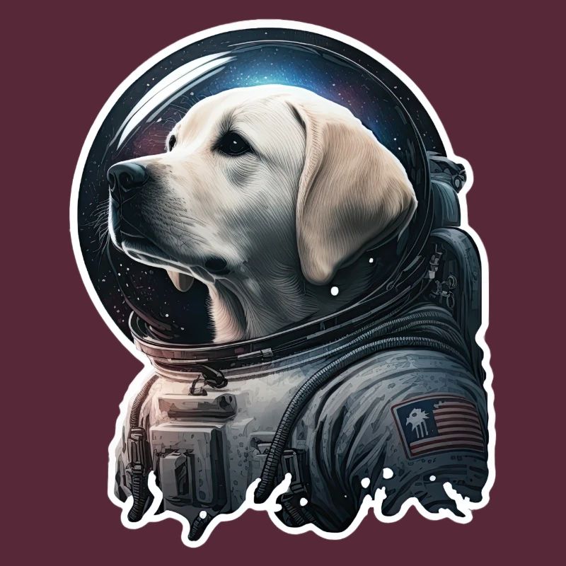 Labrador dans l’espace, drôles de chiens, Spacedogo!