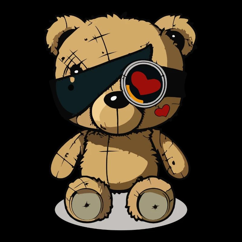 Cache-œil mignon ours