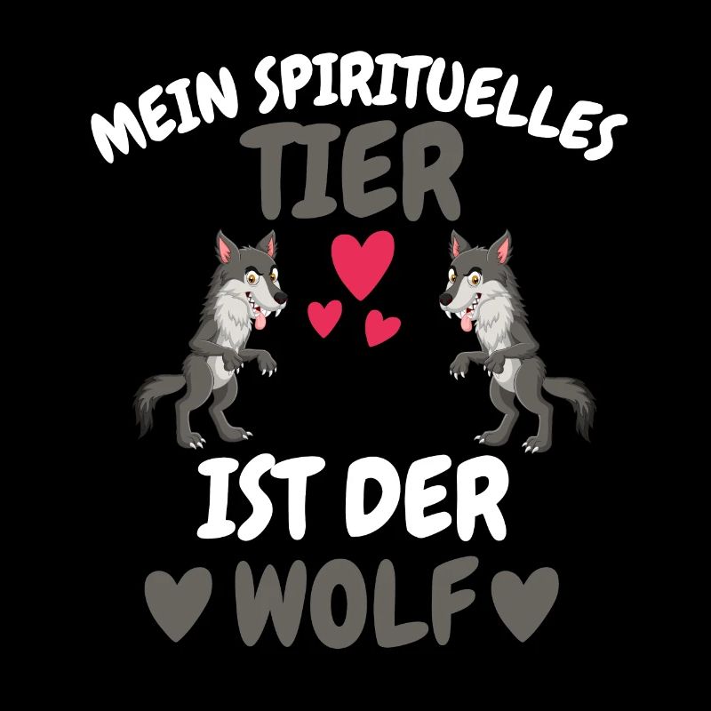 Wald Tier Spirituelles Tier Geschenk Wolf