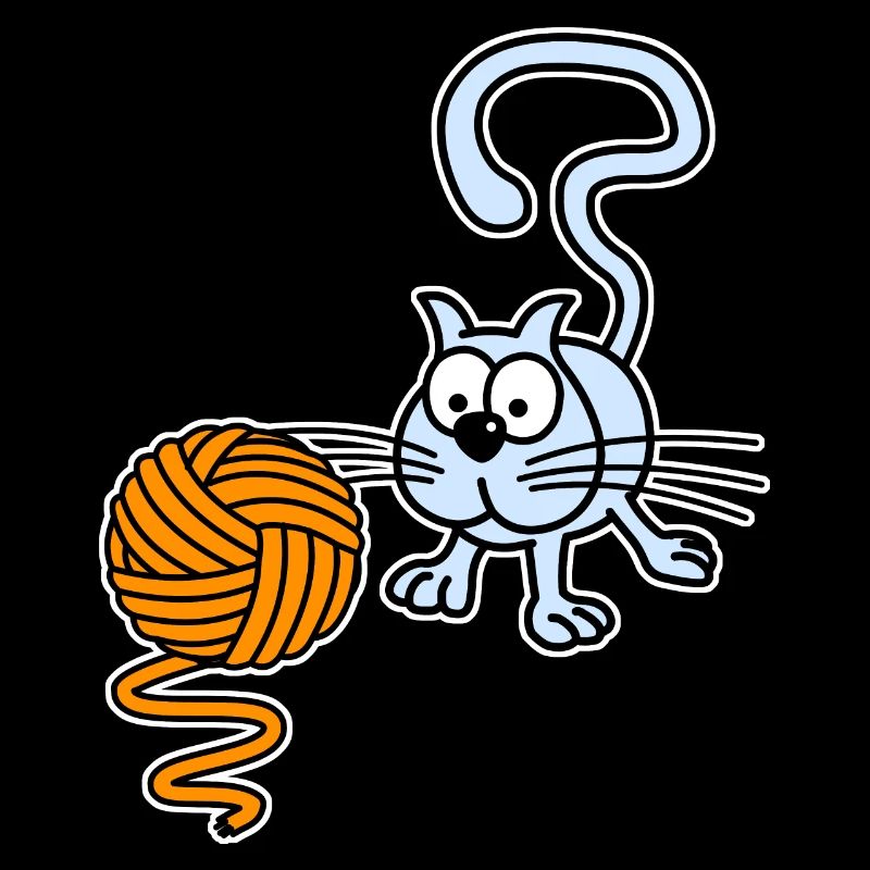 Chat jouant avec une balle