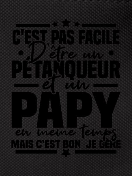 Pétanqueur et Papy