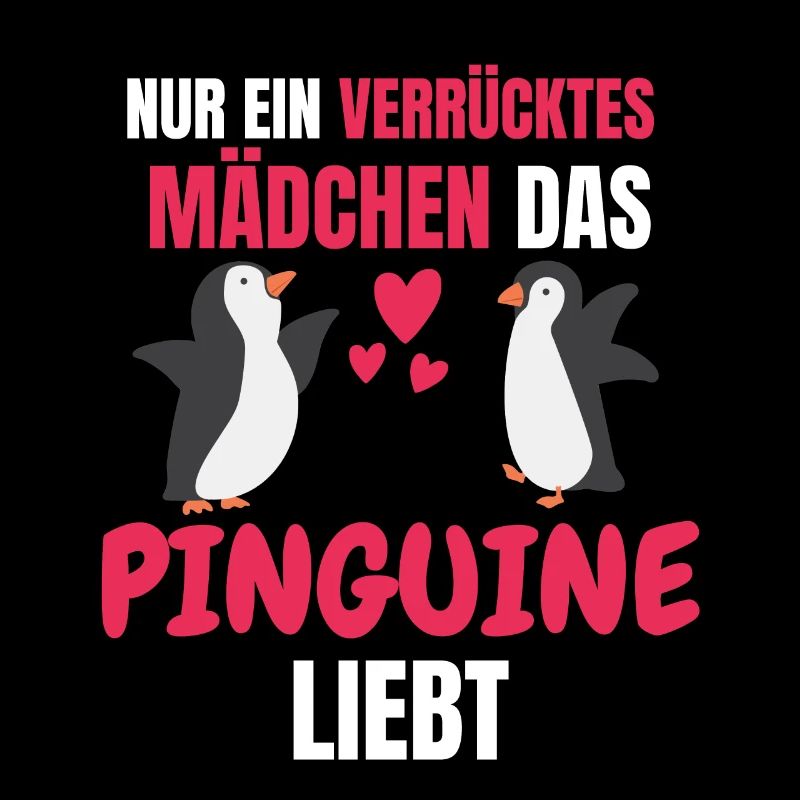 Zoo Tier Vogel Mädchen Lustiges Geschenk Pinguin