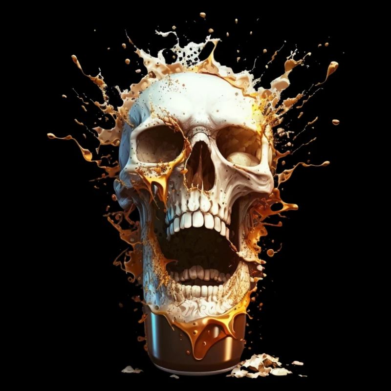 Explosion de bière Skull
