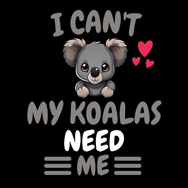 Ich kann nicht Australien Tier Geschenk Koala