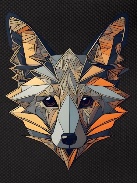 Abstract Art Fox