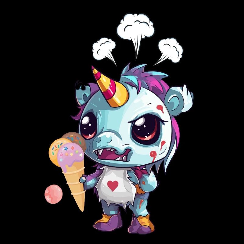 wütendes Einhorn - Angry Unicorn - Einhorn böse