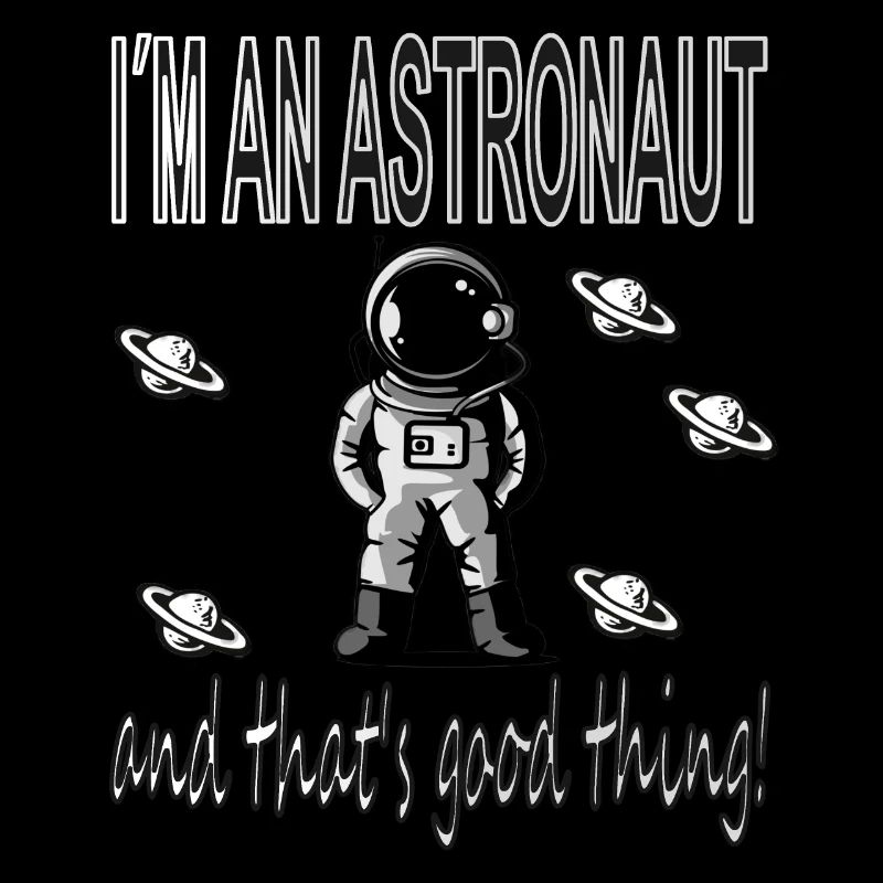 Ich bin Astronaut Raumfahrt Raumschiff Geschenk