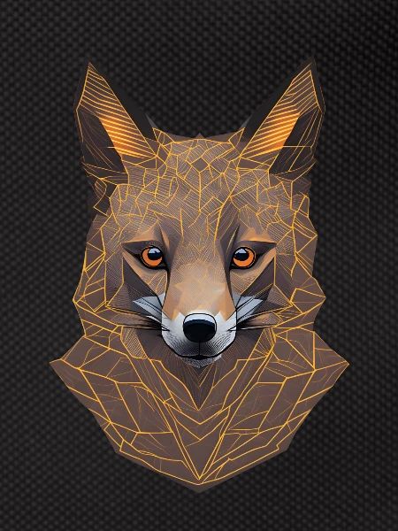 Geometric Fox Head