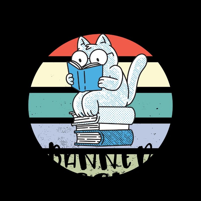 Ich lese verbotene Bücher Katze