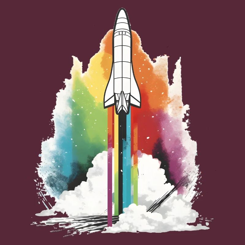 Fusée arc-en-ciel