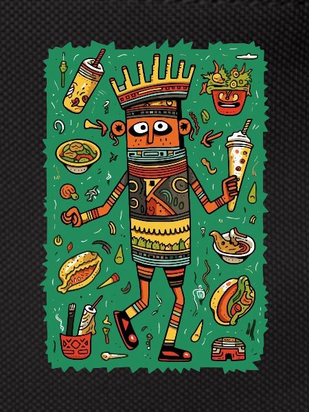 Funny hieroglyphs: fast food