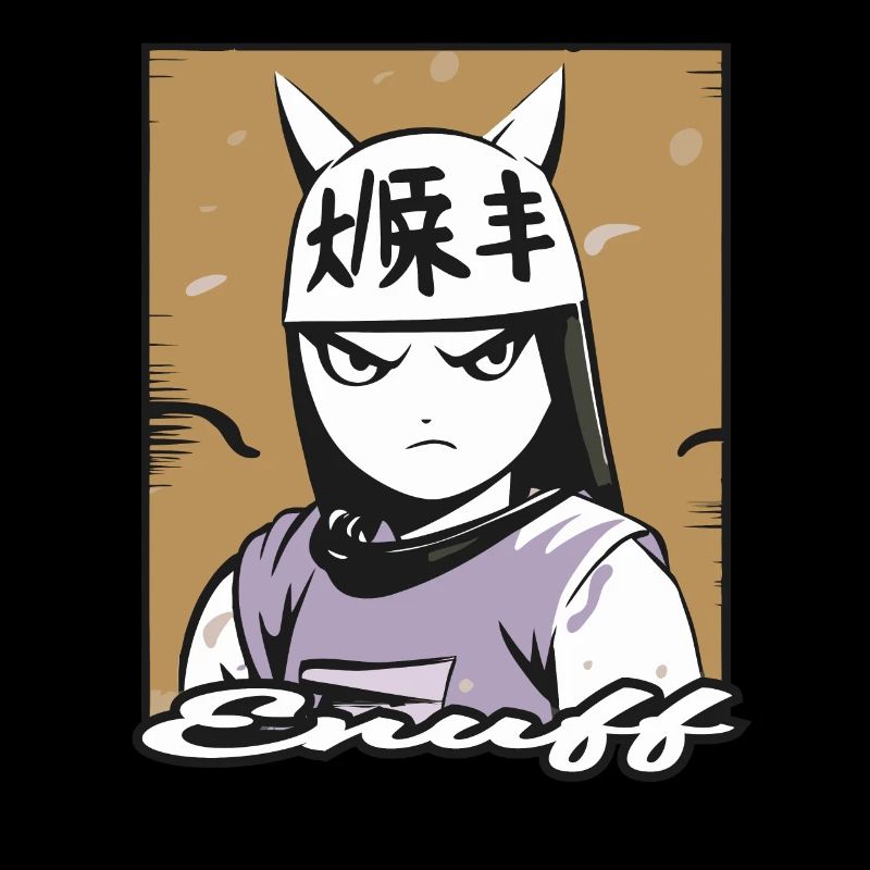 Cartoon Anime Manga Samurai Katzen Mädchen
