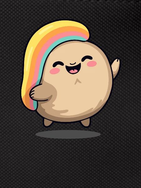 Heureux truc chibi mignon
