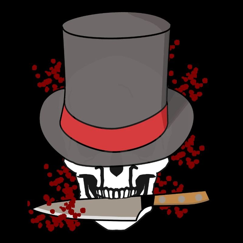 Skull Killer Knife Halloween Horror Death Mafia