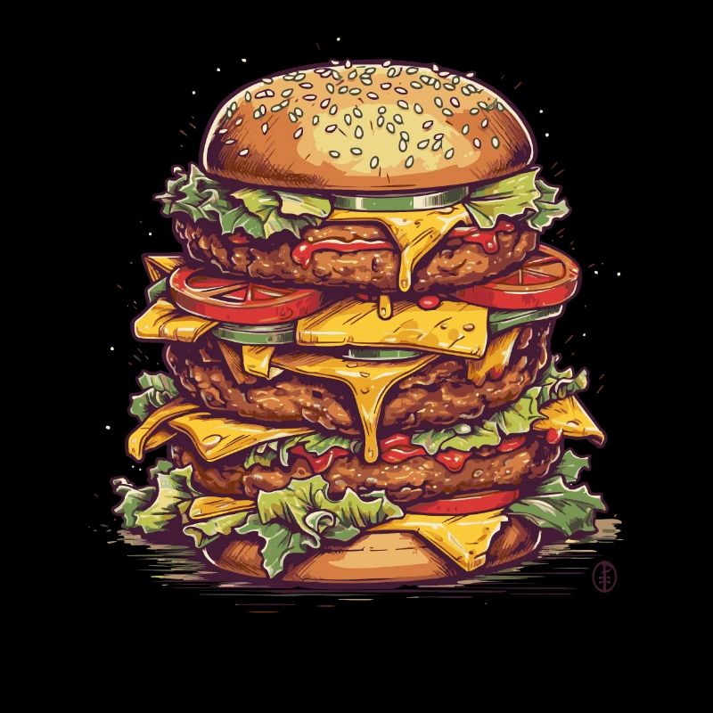 Un méga cheeseburger géant