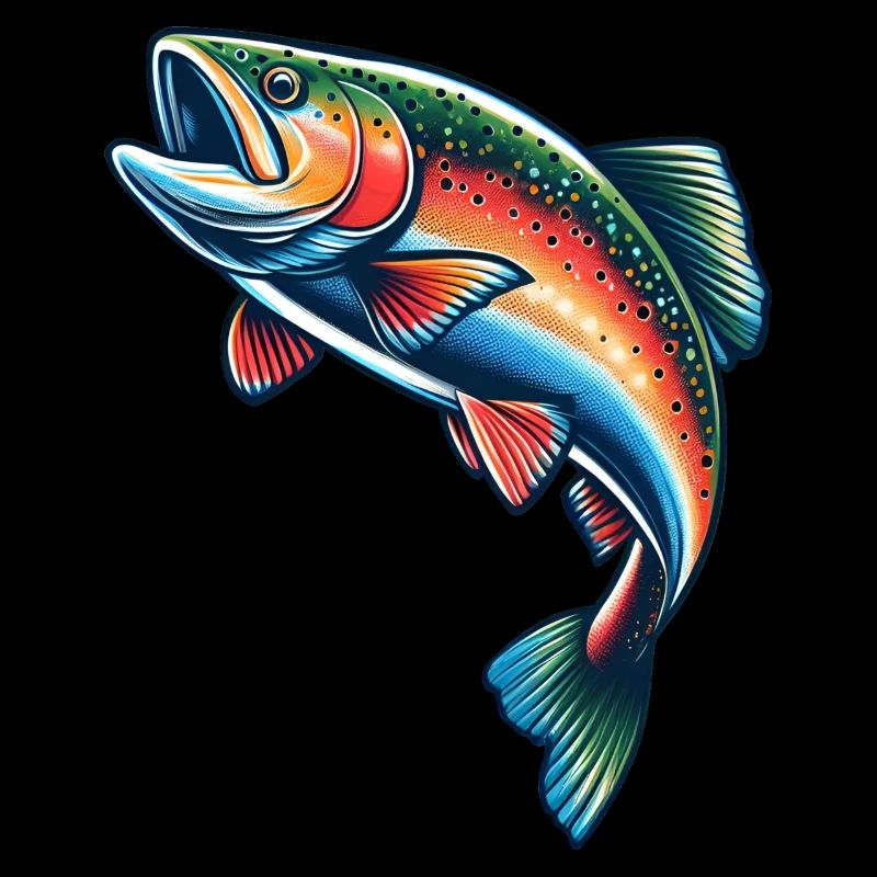 truite arc-en-ciel pêche pêche poisson