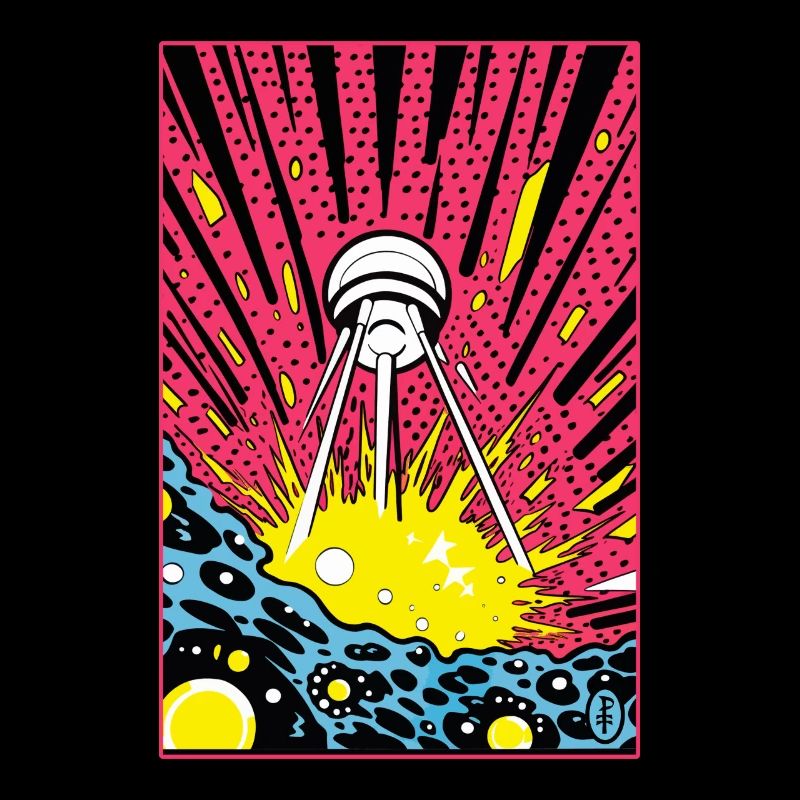 Le vaisseau spatial Spoutnik : l’invasion extraterrestre du Pop Art