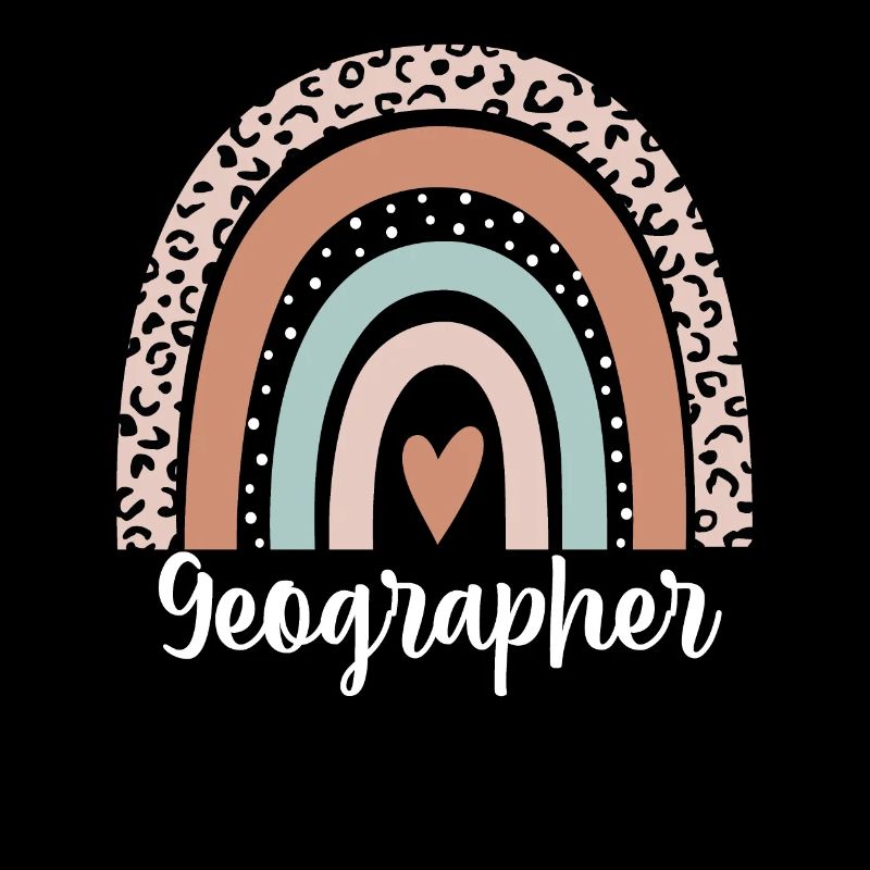 Geographer Rainbow Leopard Funny Geographer
