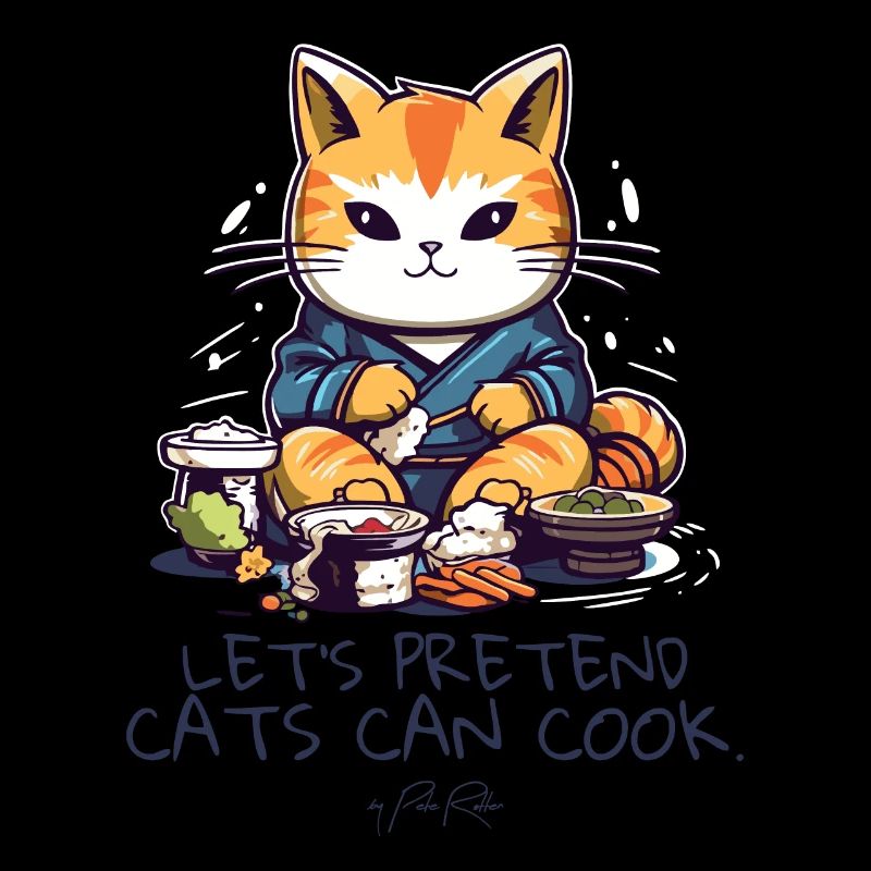 Sushi chat cuisinier, faisons semblant de chats