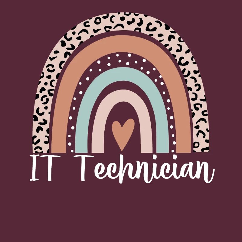 IT-Techniker Rainbow Leopard Lustiger IT-Techniker