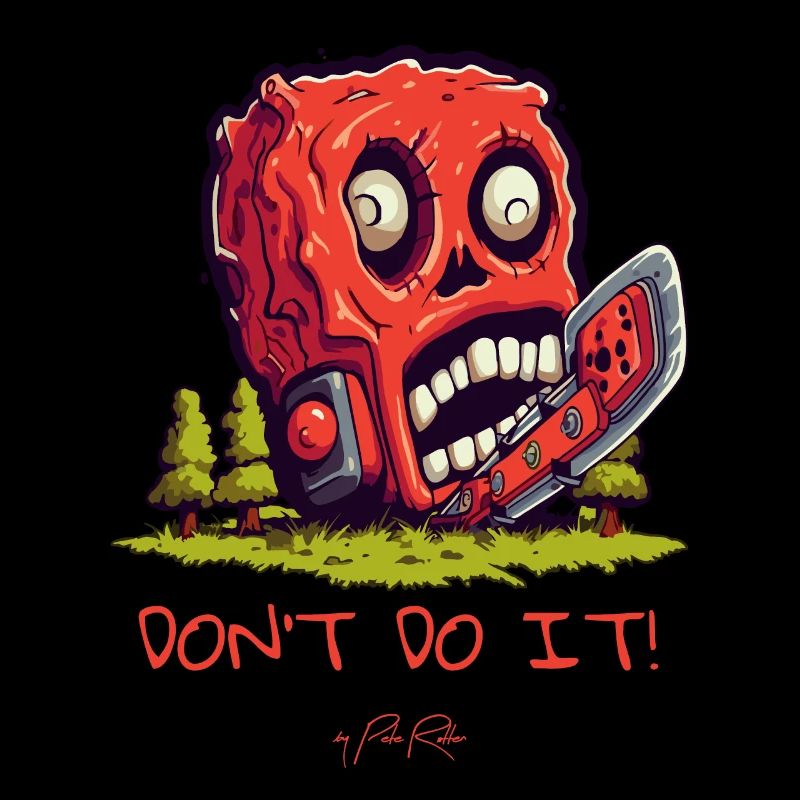 Forest Chainsaw Skull: Don't do it