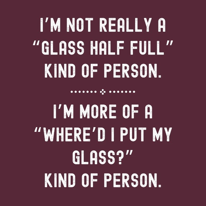Glas halb voll oder leer