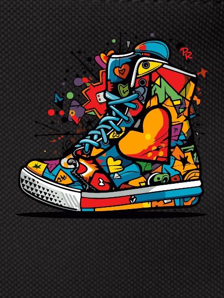 Love Sneaker Graffiti