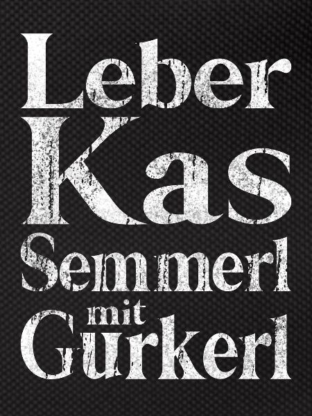 Leberkäs Semmerl with gherkins – dialect