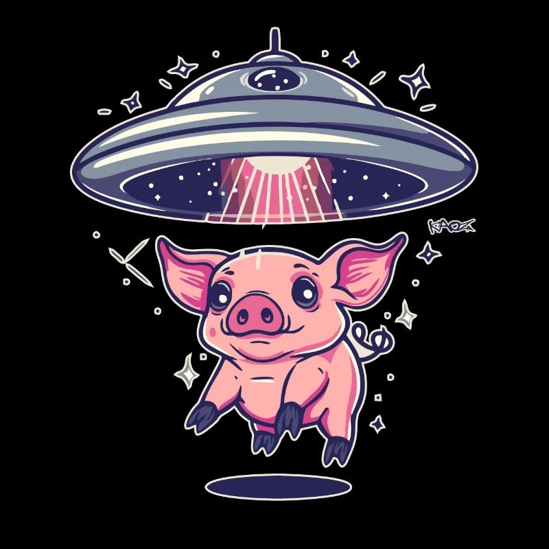 Enlèvement extraterrestre d’un cochon, cochons