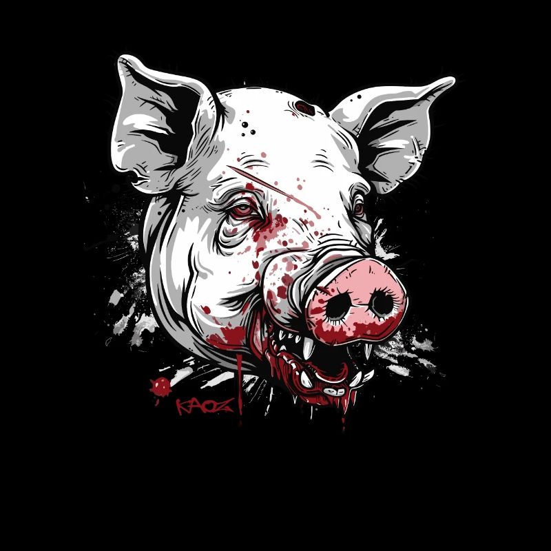 Grandes cicatrices : Cochon zombie blanc