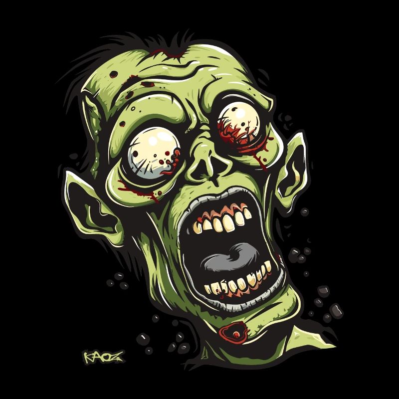 Le zombie rieur, pas beau