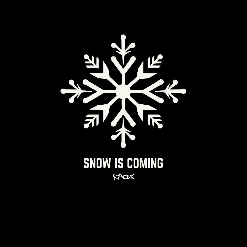 La neige arrive.