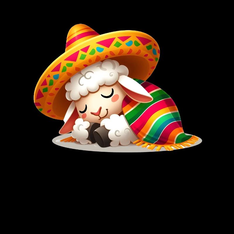 Schlafendes Cinco de Mayo Schaf