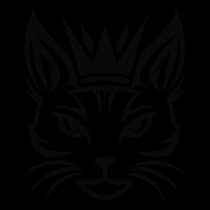 Katze mit großer Krone