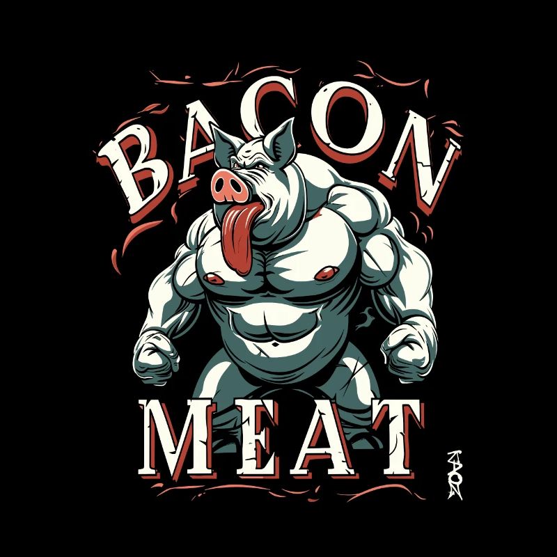 Speck-Fleisch Starkes Schweine-Bodybuilding