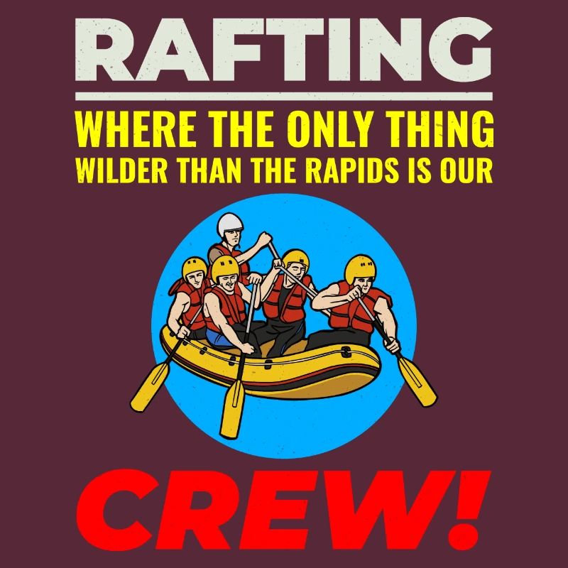 Rafting Team Raft Eau Vive Rafter Paddle Drôle
