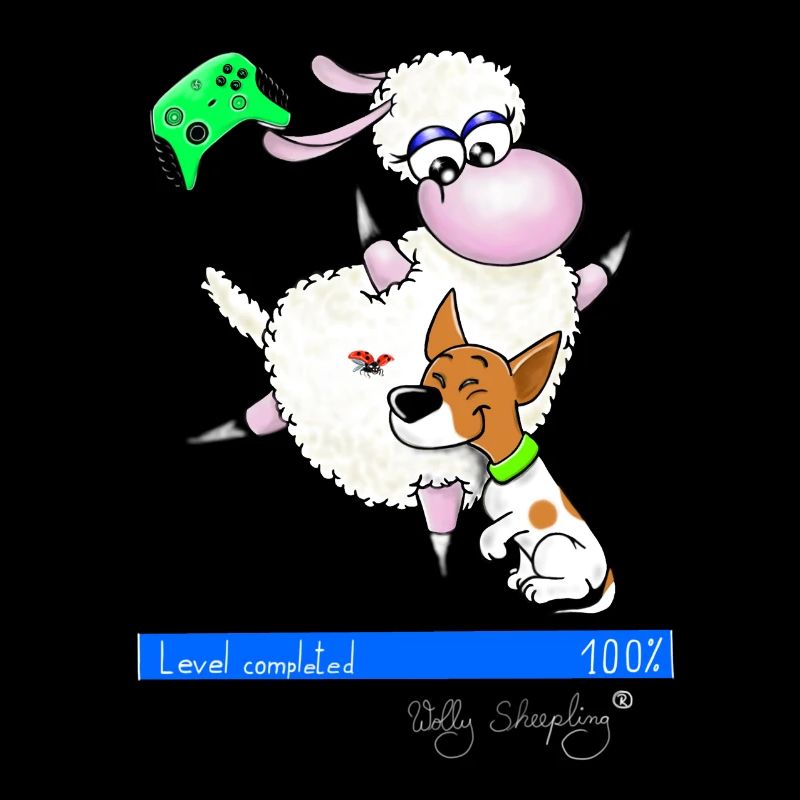 Gaming " Level complete " Wolly Sheepling