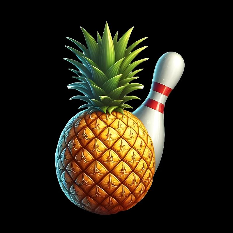 Bowling ball and pineapple
