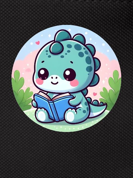 Reading dinosaur