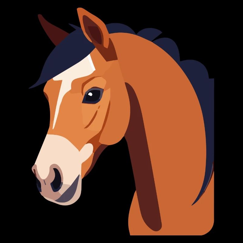 Tête de cheval Cheval brun