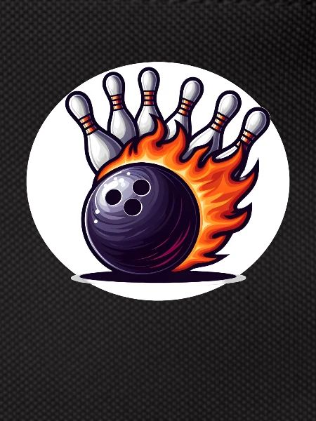 Burning bowling ball